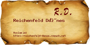 Reichenfeld Dénes névjegykártya